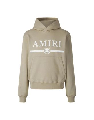 Amiri Mens Amiri MA Bar Logo Beige Hoodie - Tan - Size: 42