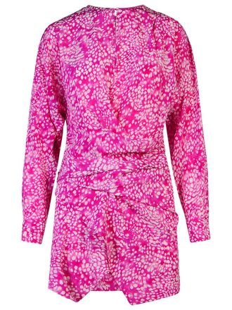 Isabel Marant Isabel Marant Habla Dress In Fuchsia Silk Blend