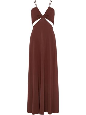 Eres Saba dress - women - Polyamide/Spandex/Elastane - L - Brown