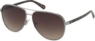 Guess Gray Metal Mens Sunglasses