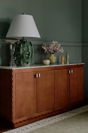 Anthropologie Brentley Rectangular 60 Marble Top Sideboard