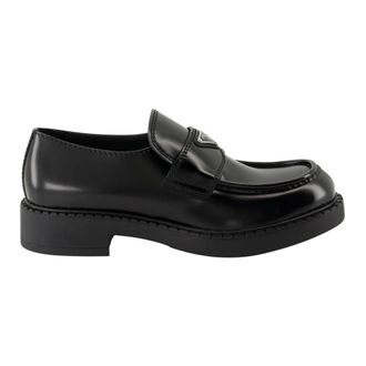 Prada Loafers, male, Black, Size: 8 1/2 US Chocolate Loafers