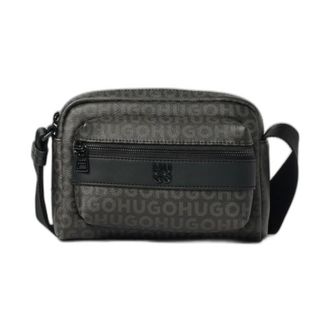 HUGO BOSS Quantic Crossbody Bag - Heren - Tassen - Zwart - Maat: ONE Size Poliester