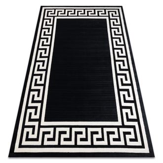 RugsX Rugsx - Alfombra Pearl 51327f Negro - Estructura, Exclusiva Griega, Estructural Black 192x290 Cm