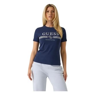 Guess T-Shirts, female, Blue, Size: S Siena T-shirt