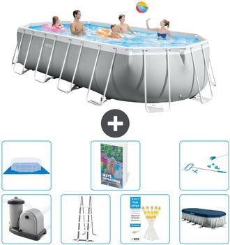 Intex Piscina Prism Frame Oval - 610x305x122 Cm - 8-piezas S573