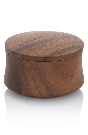 Nambé Nara Acacia Wood Salt Cellar in Brown at Nordstrom, Size One Size Oz