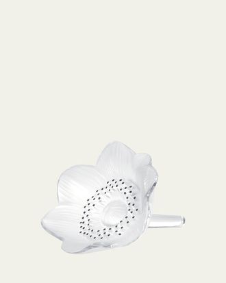 Lalique Anemone Flower Sculpture