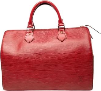 Louis Vuitton Pre-owned Speedy 30 - Dames - Vintage Handtas - Rood - ONE Size - Leer - Vintage