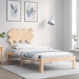 vidaXL Estructura De Cama Sin Colch&oacute;n Madera Maciza De Pino 90x200 Cm Vidaxl