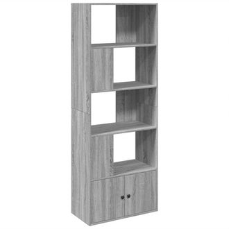 vidaXL Bookcase Grey Sonoma 70x36x189 cm Engineered Wood Vidaxl