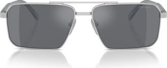 Prada Sunglasses Pra57 S 1 Bc175 Silver/Dark Gray Unisex