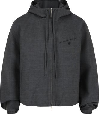 Ferragamo Wool Zip-Up Jacket