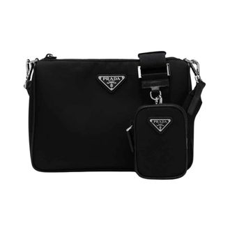 Prada Heren, Tassen, Zwart, Maat: ONE Size Nylon