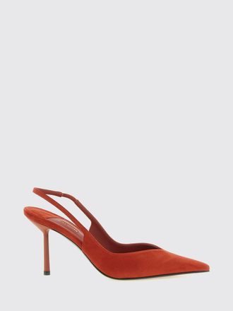 Le Silla Slingback Vivienne in pelle scamosciata con tacco alto