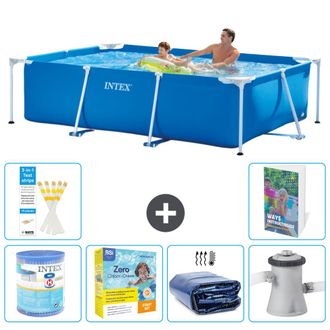 Intex Piscina Con Estructura Rectangular - 260x160x65 Cm - 7-piezas S50