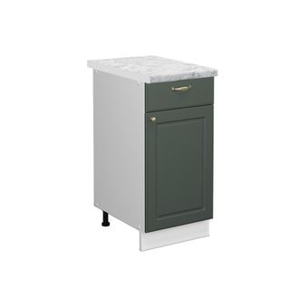Vicco Mueble Bajo De Cocina Fame-line, Verde Dorado Casa De Campo, 40 Cm, Et M&aacute;rmol