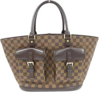 Louis Vuitton Pre-owned Damier Tote Bag - Dames - Vintage Shopper - Bruin - ONE Size - Vintage