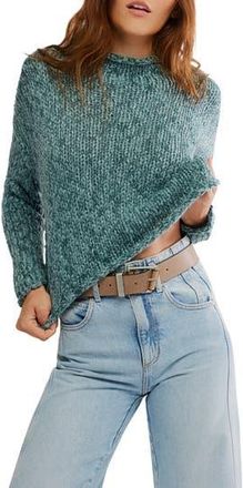 Free People Opal Roll Neck Crop Sweater in Rainforest at Nordstrom Rack, Size X-Large
