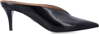 Stella McCartney Mule 65 - Dames - Muiltjes - Zwart - 40 EU - Leer - Schoenen