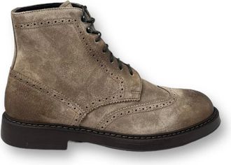 Doucal's Half Wing Boot - Heren - Veterlaarzen - Bruin - 42 1/2 EU - Leer - Schoenen