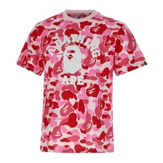 A Bathing Ape T-Shirts, male, Multicolor, Size: XL ABC Camo College Tee