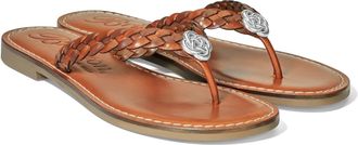 Brighton Womens Aisha Thong Sandal In Caramel