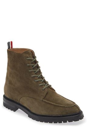 Thom Browne Commando Combat Boot in Dark Green at Nordstrom, Size 12