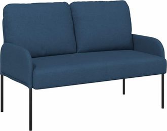 vidaXL Sof&aacute;s Con Coj&iacute;n 110cm Azul Madera Contrachapada Vidaxl