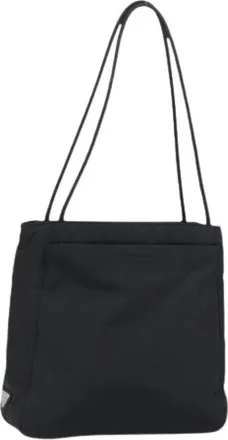 Prada Pre-owned Shoulder Bags, female, Black, Size: ONE SIZE Pre-owned Nylon Shoulder Bag