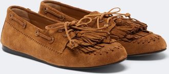 Isabel Marant Fersi fringed suede boat shoes