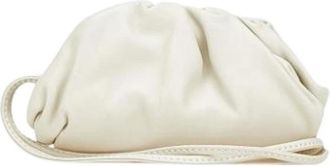 Bottega Veneta Pre-owned Clutches, female, Beige, Size: ONE SIZE Pre-owned Leather Shoulder Bag