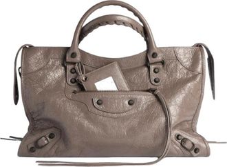 Balenciaga (WMNS) Balenciaga Le City Bag Medium Dark Noix 8657602ACFH5848