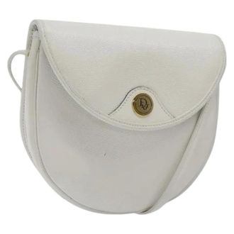 Dior Pre-owned Cross Body Bags, female, White, Size: ONE SIZE Pre-owned Vintage Shoulder Bag