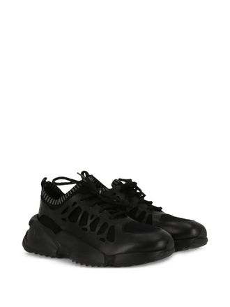 Ferragamo Cut-Out Detail Sneakers - Black