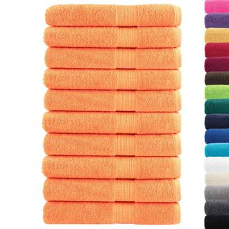 Berkfield Home Premium Towels SOLUND 10 pcs Orange 100x200 cm 600 gsm