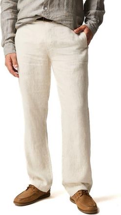 Rodd & Gunn Linen Resort Pants in Oatmeal at Nordstrom, Size 44R
