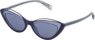 Police SPL937 MASCARA 1 07B1 Womens Sunglasses Blue Size 52