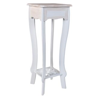 Wanderlust Deco Wanderlust Deco - Soporte De Maceta De Madera Blanco 30x30x76 Cm