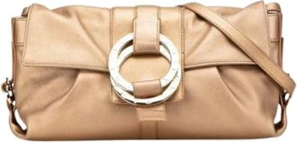 Bulgari Pre-owned Clutches, female, Brown, Size: ONE SIZE Pre-owned Leather Shoulder Bag