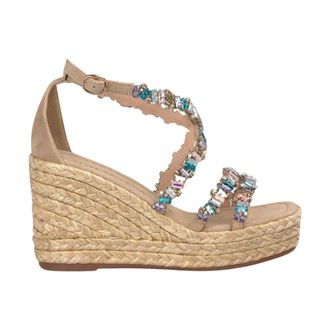 Alma En Pena Wedges, female, Multicolor, 7 UK, High wedge jewel straps
