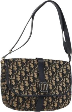 Dior Pre-owned Vintage Trotter Canvas Schoudertas - Dames - Vintage Schoudertas - Veelkleurig - ONE Size - Leer - Vintage