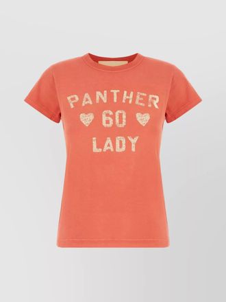 Valentino Garavani crew neck graphic print short sleeves top
