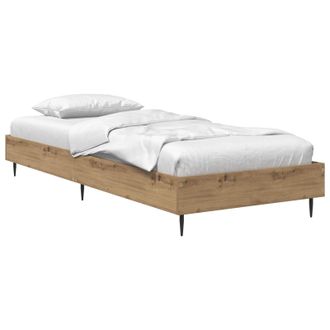 vidaXL Estructura De Cama Roble Artisan 80 X 200 Cm Vidaxl