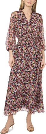 Vince Camuto Puff Sleeve Maxi Dress