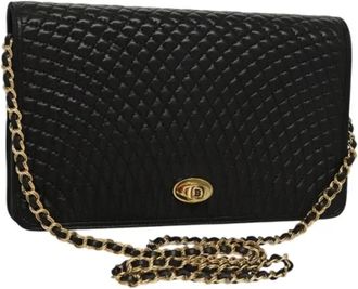 Bally Tweedehands leren schoudertassen - Dames - Vintage Schoudertas - Zwart - ONE Size - Leer - Vintage