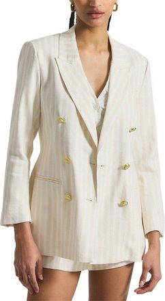 Derek Lam Walter Double-Breasted Linen-Blend Jacket