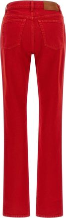 Chlo&eacute; Garment-Dyed Cotton Jeans - Red