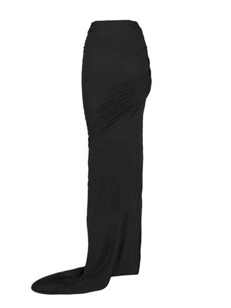 Rick Owens Womens Skirts Black Cotton