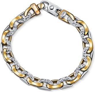 Pompeii3 Mens 14k Gold (41gram) or Platinum (77gram) 8.5mm Diamond Bracelet 8.5